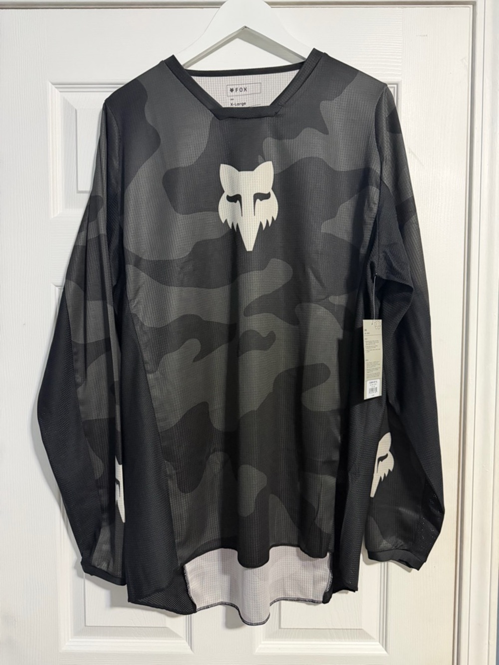 New Fox Racing 180 Bnkr Jersey, Black Camo XL dirt Bike Riding Mesh Breathable